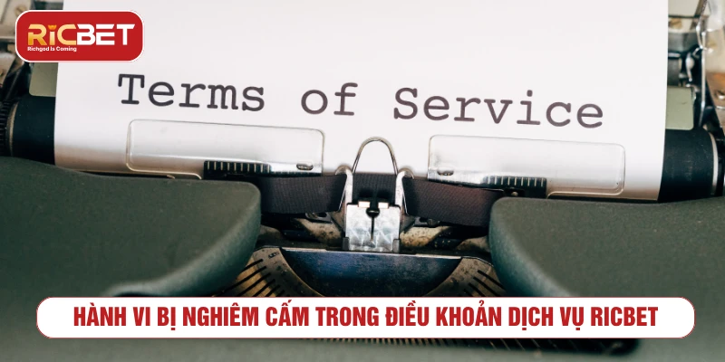 Điều Khoản Dịch Vụ RICBET Và Các Quy Định Chung Mới Nhất Hành vi bị nghiêm cấm trong điều khoản dịch vụ RICBET